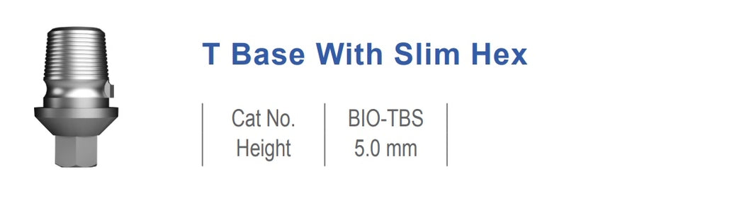 T-BASE Connessione Slim 2,10mm BIO-TBS