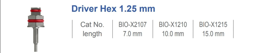 Driver Hex 1.25 mm