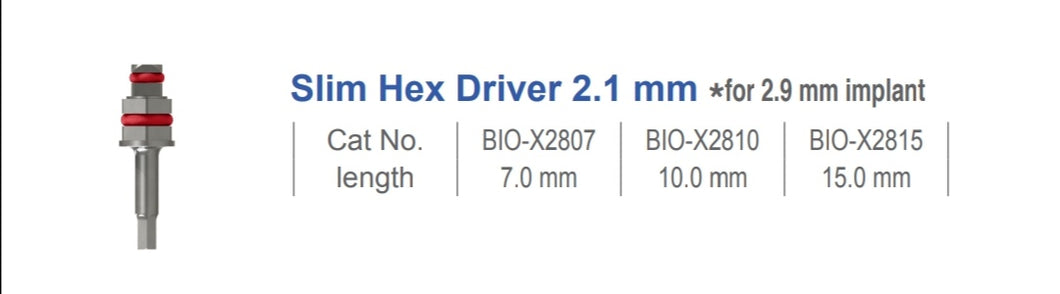Slim Driver Hex 2.1 mm